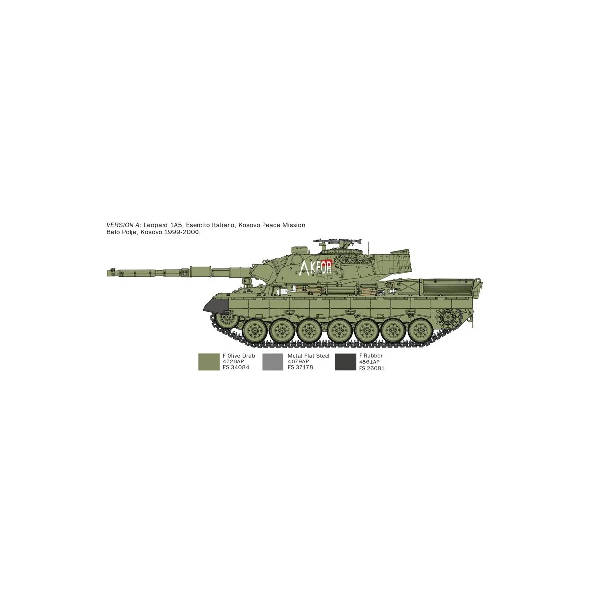 Char Leopard 1A5 1/35 Italeri Italeri I6481 - 3 Char Leopard 1A5 1/35 Italeri Italeri I6481 - 3