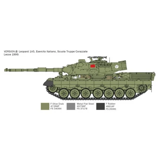 Char Leopard 1A5 1/35 Italeri Italeri I6481 - 4 I6481-Char Leopard 1A5 1/35 Italeri - I6481