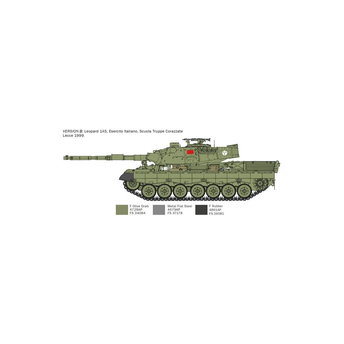 Char Leopard 1A5 1/35 Italeri Italeri I6481 - 4 Char Leopard 1A5 1/35 Italeri Italeri I6481 - 4