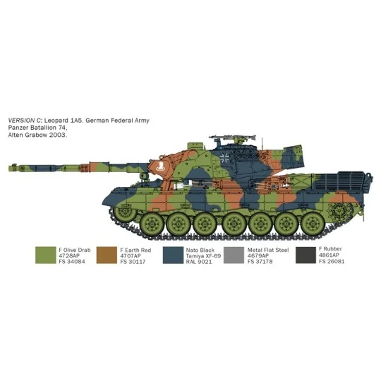 Char Leopard 1A5 1/35 Italeri Italeri I6481 - 5 I6481-Char Leopard 1A5 1/35 Italeri - I6481
