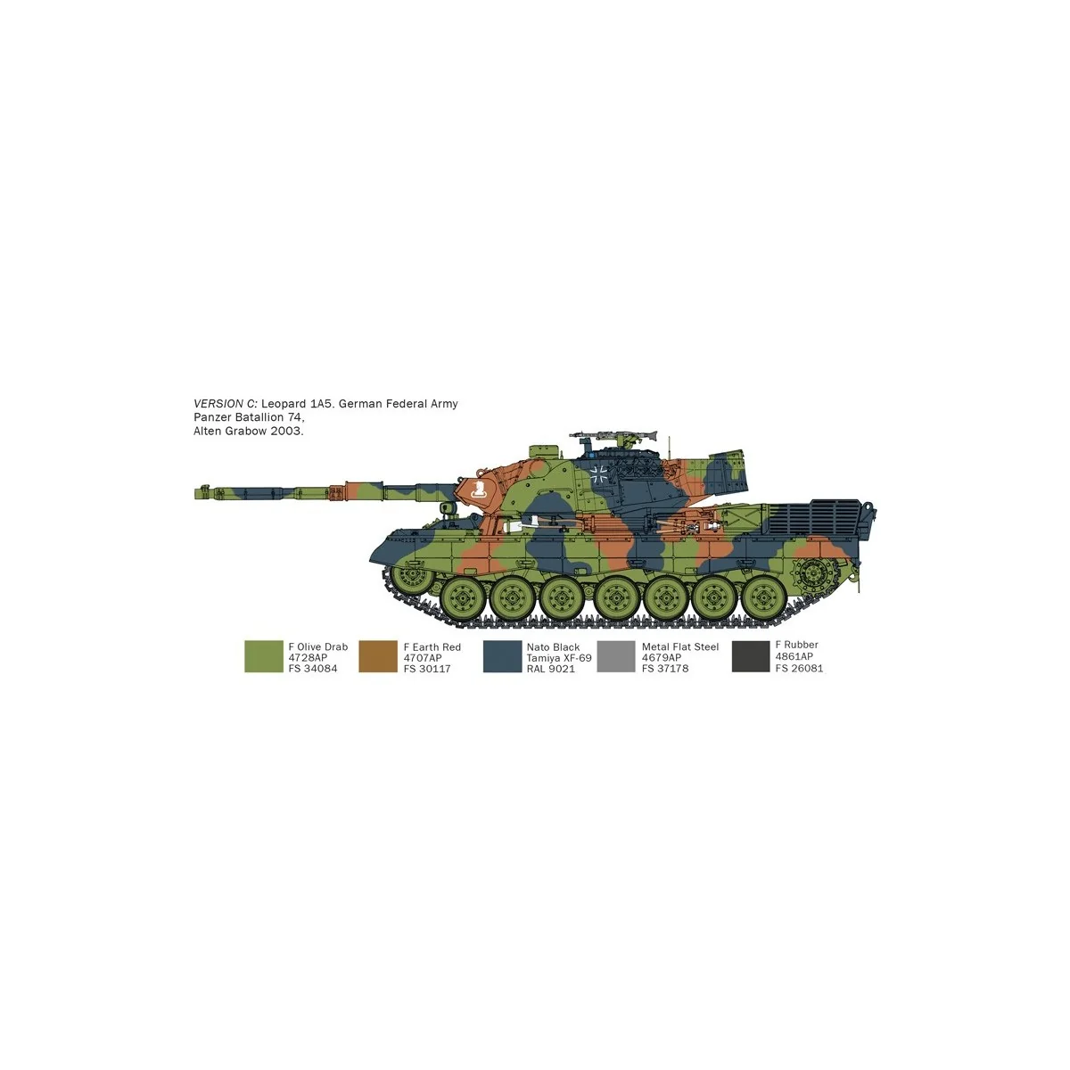 Char Leopard 1A5 1/35 Italeri Italeri I6481 - 5