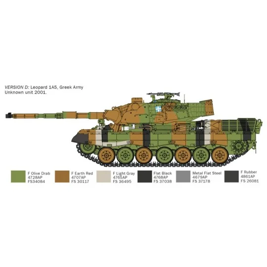 Char Leopard 1A5 1/35 Italeri Italeri I6481 - 6 I6481-Char Leopard 1A5 1/35 Italeri - I6481