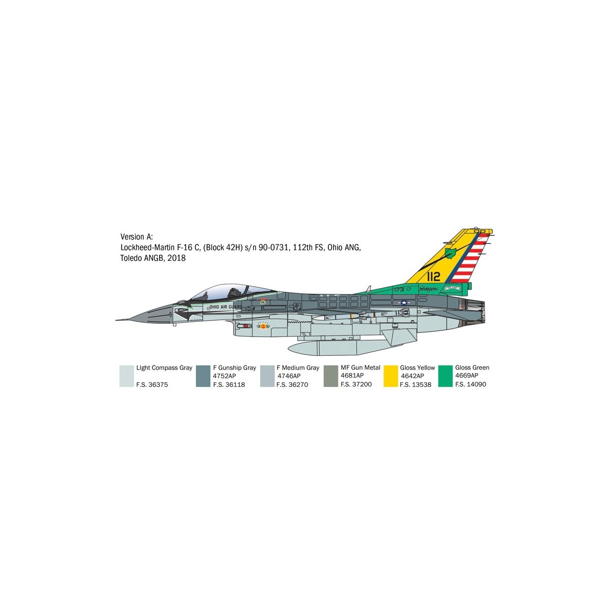 Avion F-16C Fighting Falcon 1/48 Italeri Italeri I2825 - 4