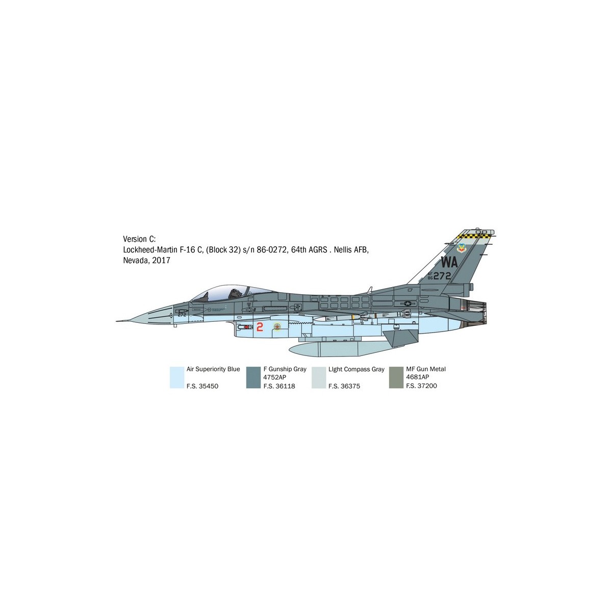 F-16C Fighting Falcon 1/48 Italeri aircraft Italeri I2825 - 6