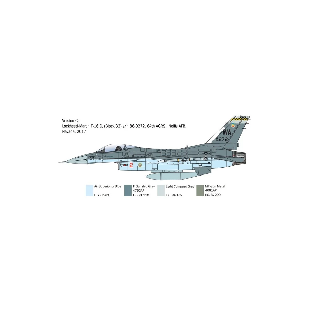Avion F-16C Fighting Falcon 1/48 Italeri Italeri I2825 - 6 Avion F-16C Fighting Falcon 1/48 Italeri Italeri I2825 - 6