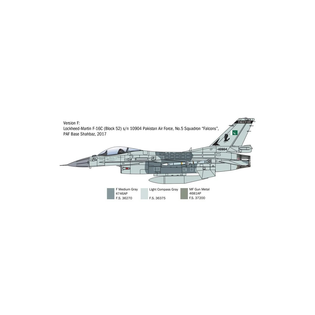 Avion F-16C Fighting Falcon 1/48 Italeri Italeri I2825 - 9