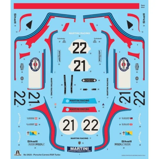 I3625-Porsche Carrera RSR Turbo 1/24 Italeri - I3625