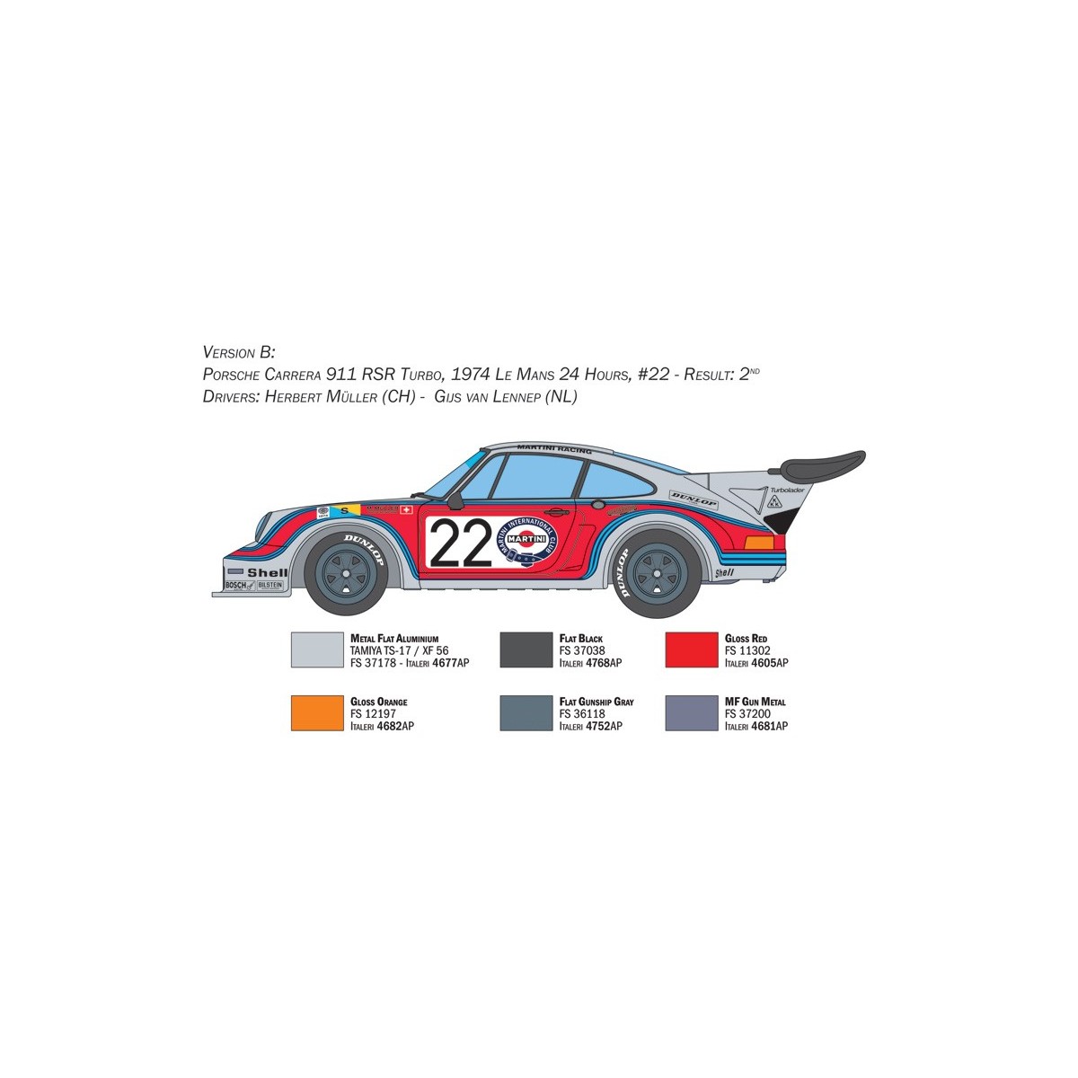 Porsche Carrera RSR Turbo 1/24 Italeri Italeri I3625 - 4