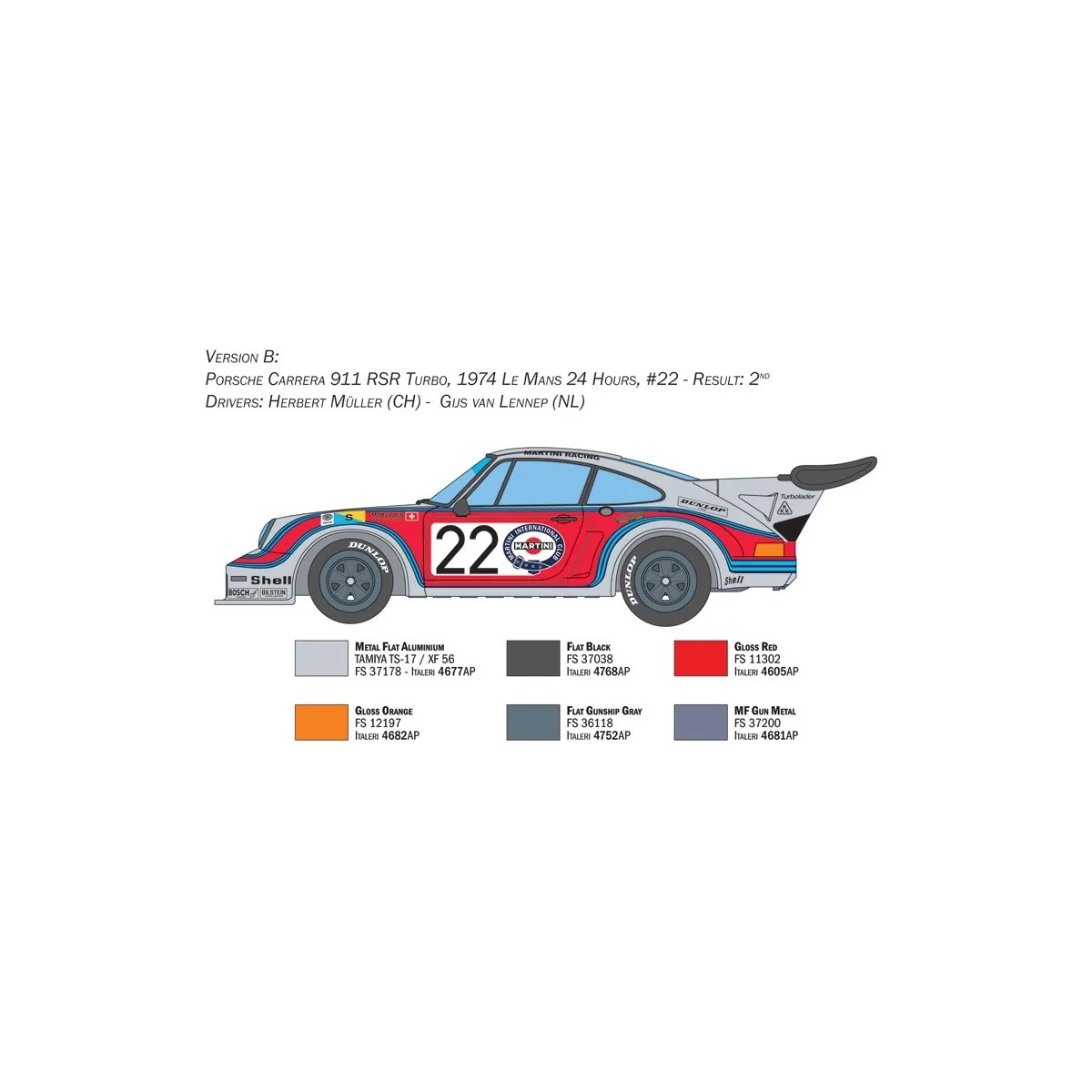 Porsche Carrera RSR Turbo 1/24 Italeri Italeri I3625 - 4