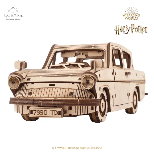 UG-70173-Flying car Anglia Harry Potter Puzzle 3D wood UGEARS