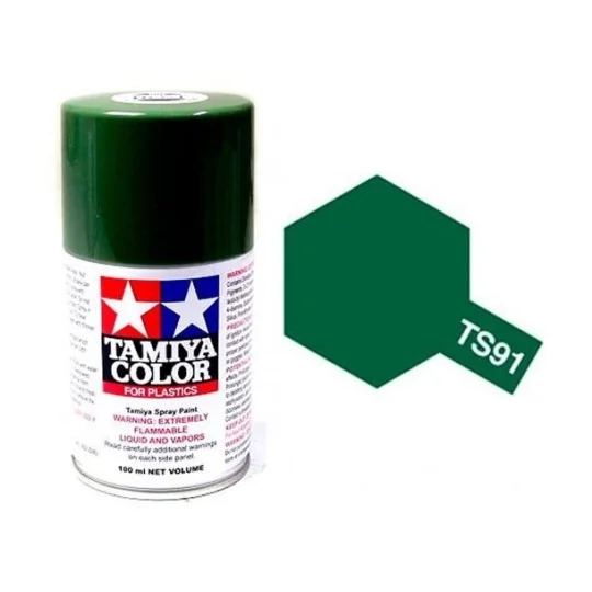 85091-Tamiya TS91 Dark Green JGSDF Spray Paint - 85091