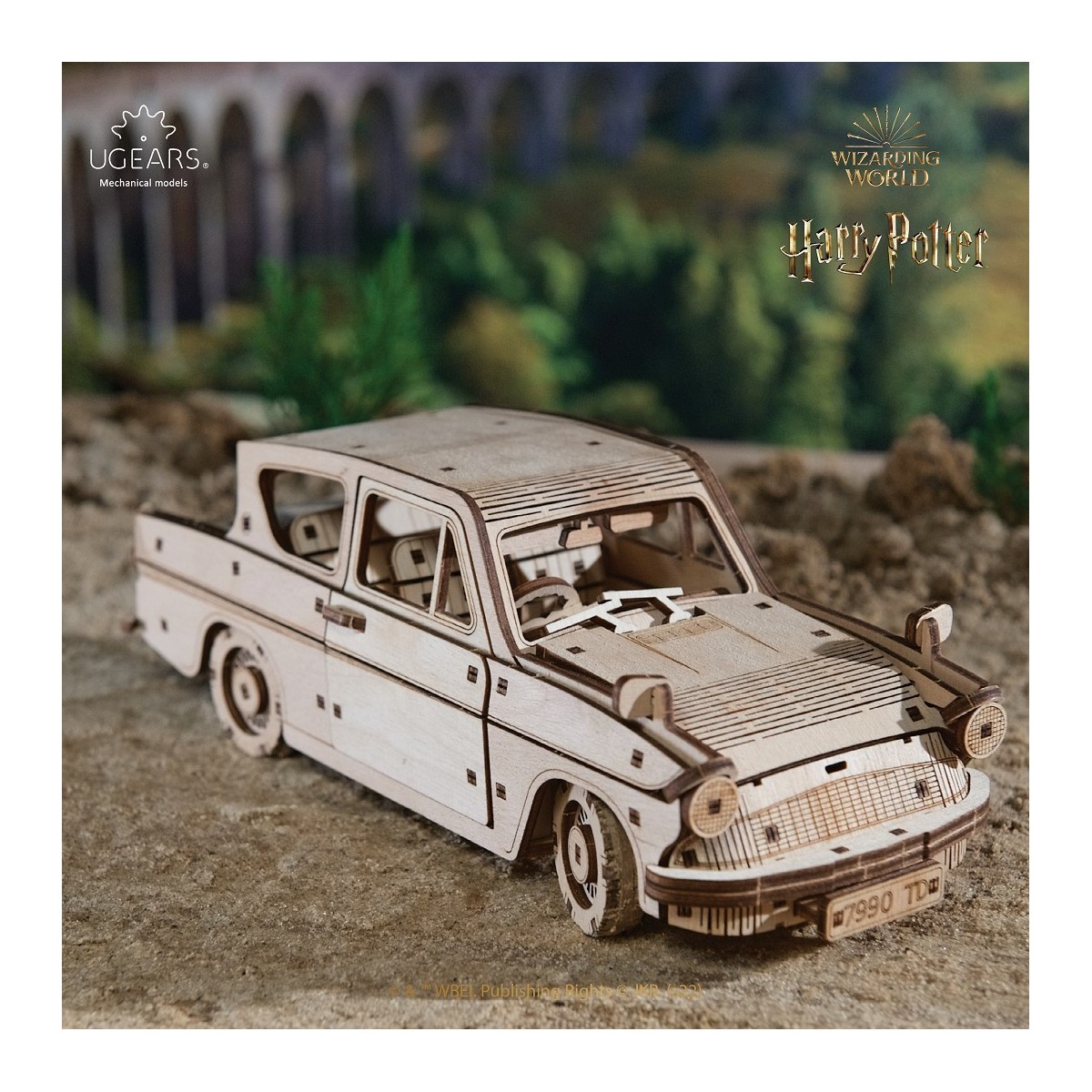 Flying car Anglia Harry Potter Puzzle 3D wood UGEARS UGEARS UG-70173 - 7