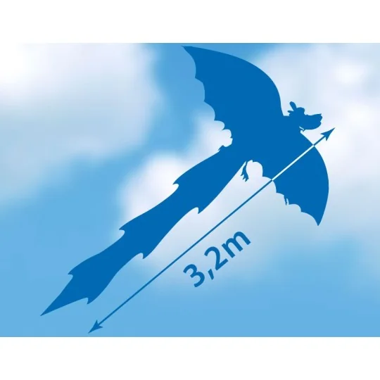 Dragon Kite 3D 102x320cm - Gunther Gunther GUN-1136 - 2 GUN-1136-Dragon Kite 3D 102x320cm - Gunther - GUN-1136