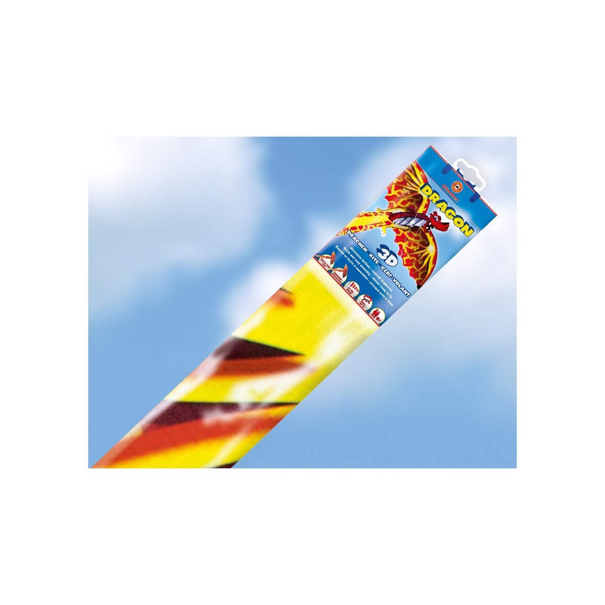 Cerf-volant Dragon 3D 102x320cm - Gunther Gunther GUN-1136 - 3