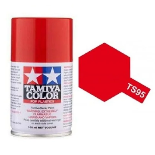 85095-Tamiya TS95 Metallic Pure Red spray paint - 85095
