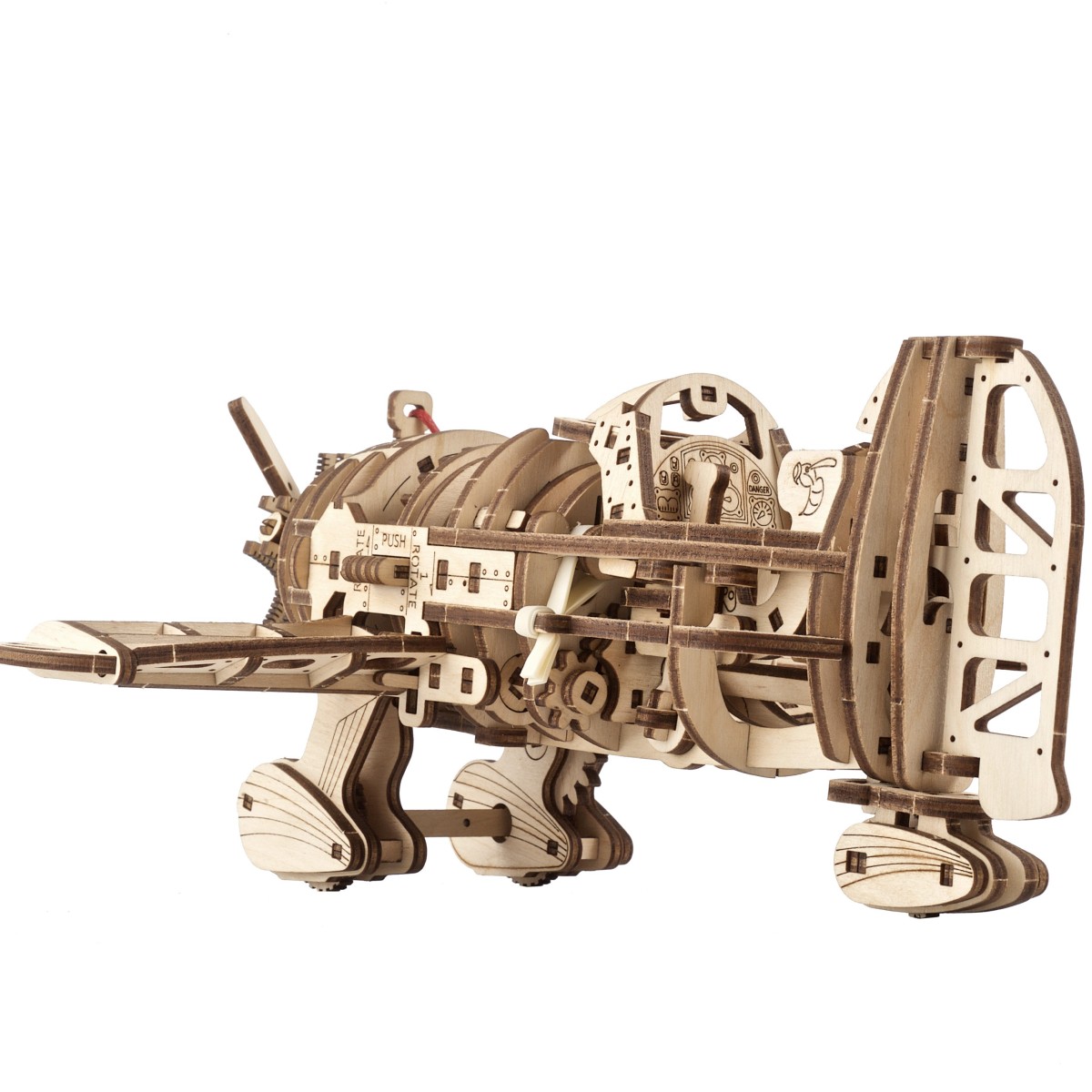 Airplane Mad Hornet Puzzle 3D wood UGEARS UGEARS UG-70183 - 4 Airplane Mad Hornet Puzzle 3D wood UGEARS UGEARS UG-70183 - 4