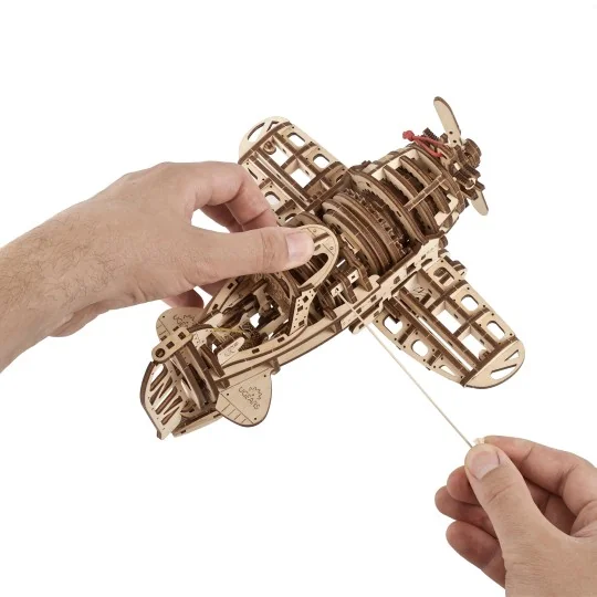 Airplane Mad Hornet Puzzle 3D wood UGEARS UGEARS UG-70183 - 7 UG-70183-Airplane Mad Hornet Puzzle 3D wood UGEARS - UG-70183
