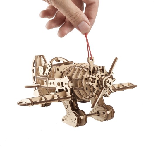 UG-70183-Airplane Mad Hornet Puzzle 3D wood UGEARS