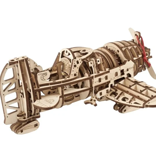 Airplane Mad Hornet Puzzle 3D wood UGEARS UGEARS UG-70183 - 9 UG-70183-Airplane Mad Hornet Puzzle 3D wood UGEARS - UG-70183