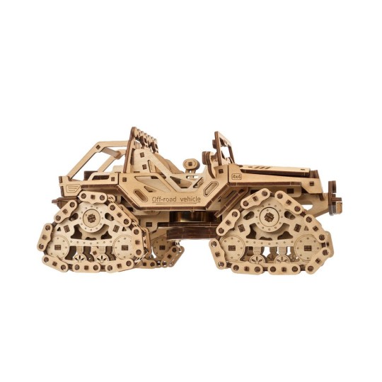 UG-70204-Véhicule tout terrain à chenilles Puzzle 3D bois UGEARS