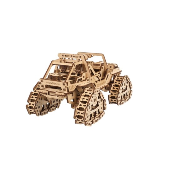 UG-70204-UGEARS Wooden Puzzle 3D Tracked All-Terrain Vehicle