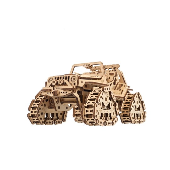 UG-70204-Véhicule tout terrain à chenilles Puzzle 3D bois UGEARS