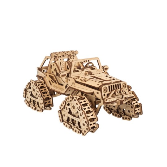 UG-70204-Véhicule tout terrain à chenilles Puzzle 3D bois UGEARS