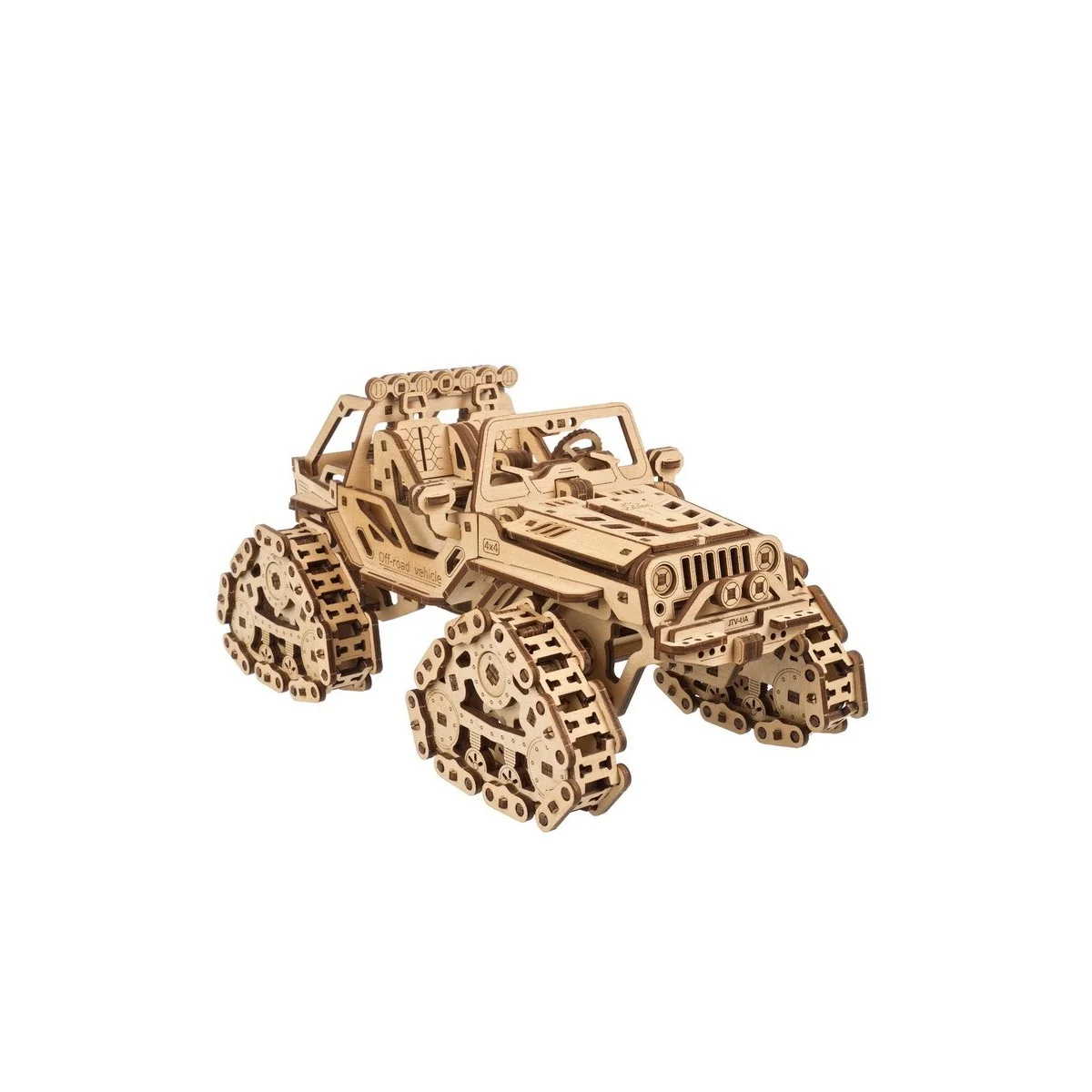 Véhicule tout terrain à chenilles Puzzle 3D bois UGEARS UGEARS UG-70204 - 2 Véhicule tout terrain à chenilles Puzzle 3D bois UGEARS UGEARS UG-70204 - 2