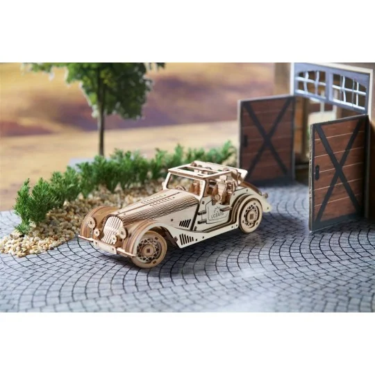 copy of UGEARS Wooden Puzzle 3D Tracked All-Terrain Vehicle UGEARS UG-70202 - 11 UG-70202-UGEARS Rapid Mouse 3D Wooden Sports Car Puzzle - UG-70202