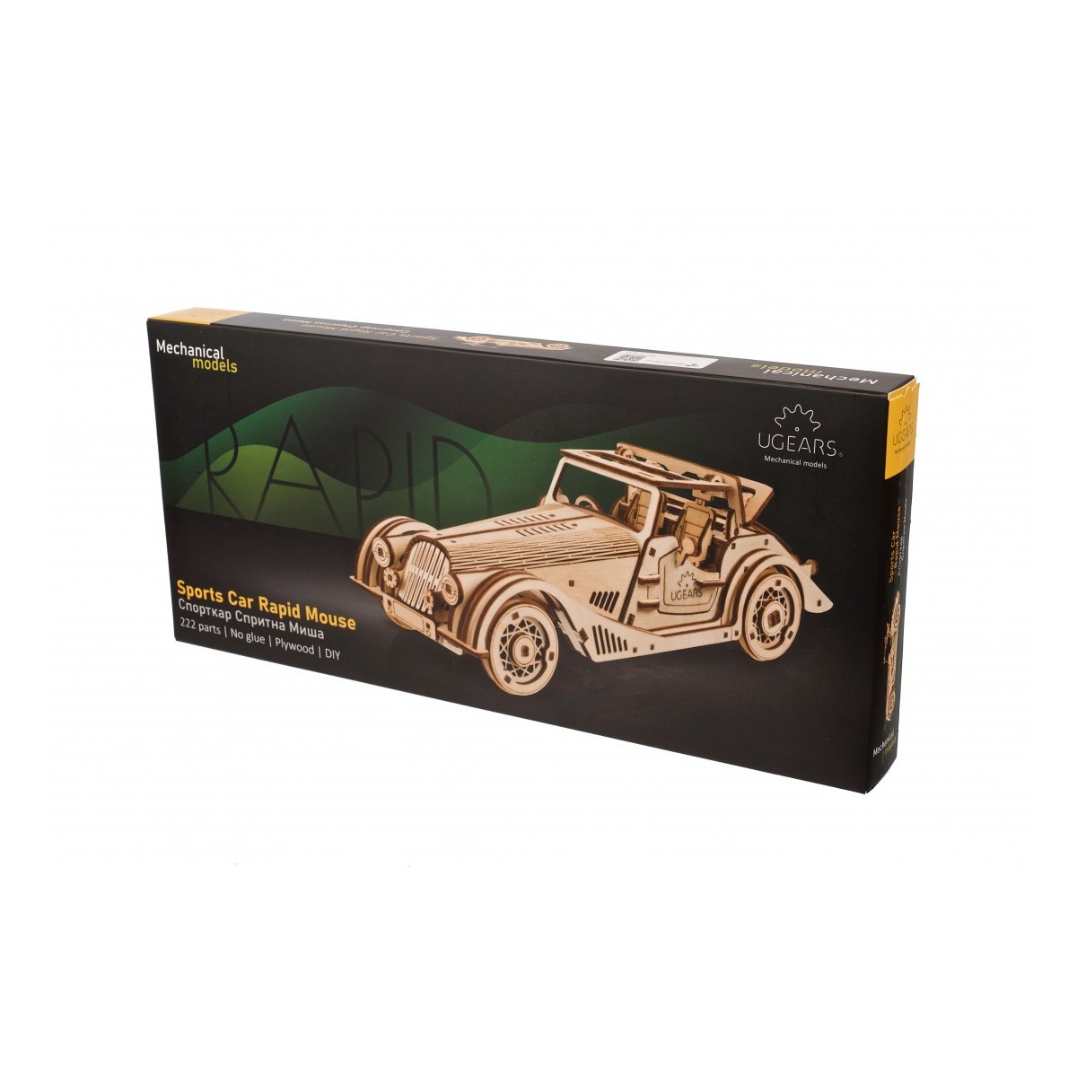 Voiture de sport Rapid Mouse Puzzle 3D bois UGEARS UGEARS UG-70202 - 12