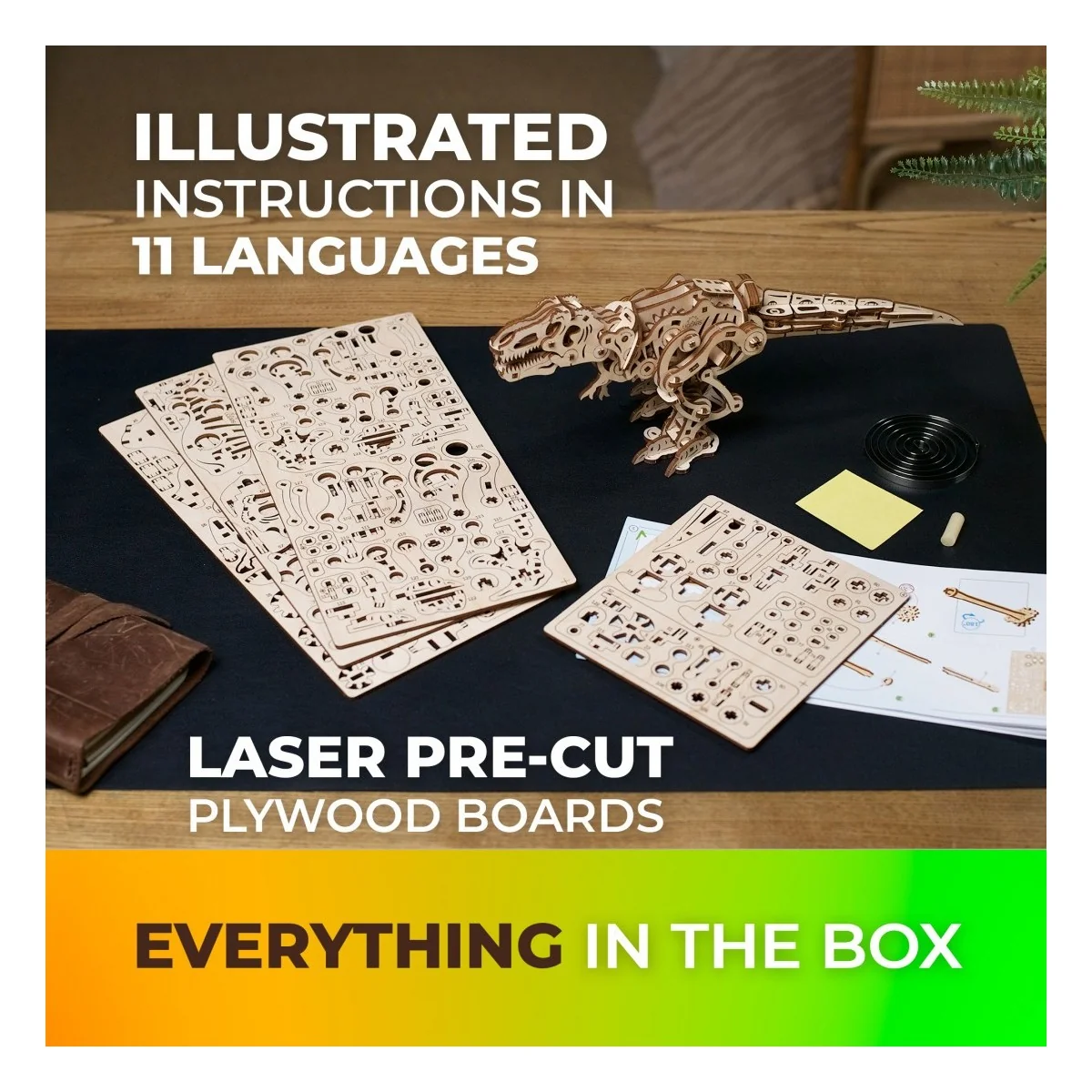 Tyrannosaurus Rex Puzzle 3D wood UGEARS UGEARS UG-70203 - 8