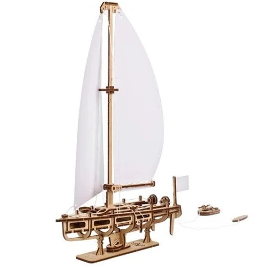 UG-70193-Voilier Yacht beauté de l'océan Puzzle 3D bois UGEARS