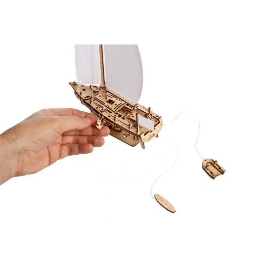 Sailboat Ocean Beauty Yacht Puzzle 3D Wood UGEARS UGEARS UG-70193 - 2 UG-70193-Sailboat Ocean Beauty Yacht Puzzle 3D Wood UGEARS - UG-70193