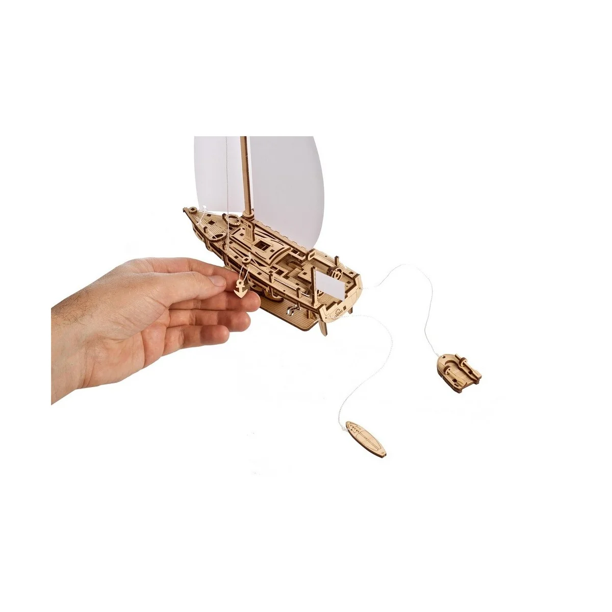 Sailboat Ocean Beauty Yacht Puzzle 3D Wood UGEARS UGEARS UG-70193 - 2