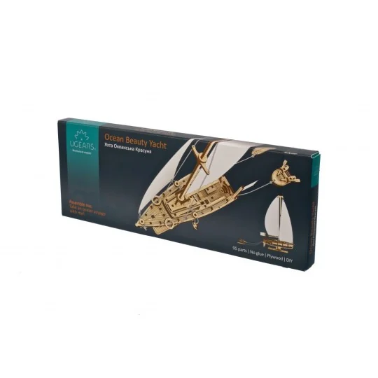 UG-70193-Sailboat Ocean Beauty Yacht Puzzle 3D Wood UGEARS - UG-70193