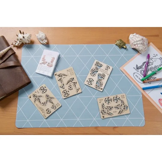 UG-70200-U-Fidgets Océan Pacifique Puzzle 3D bois UGEARS