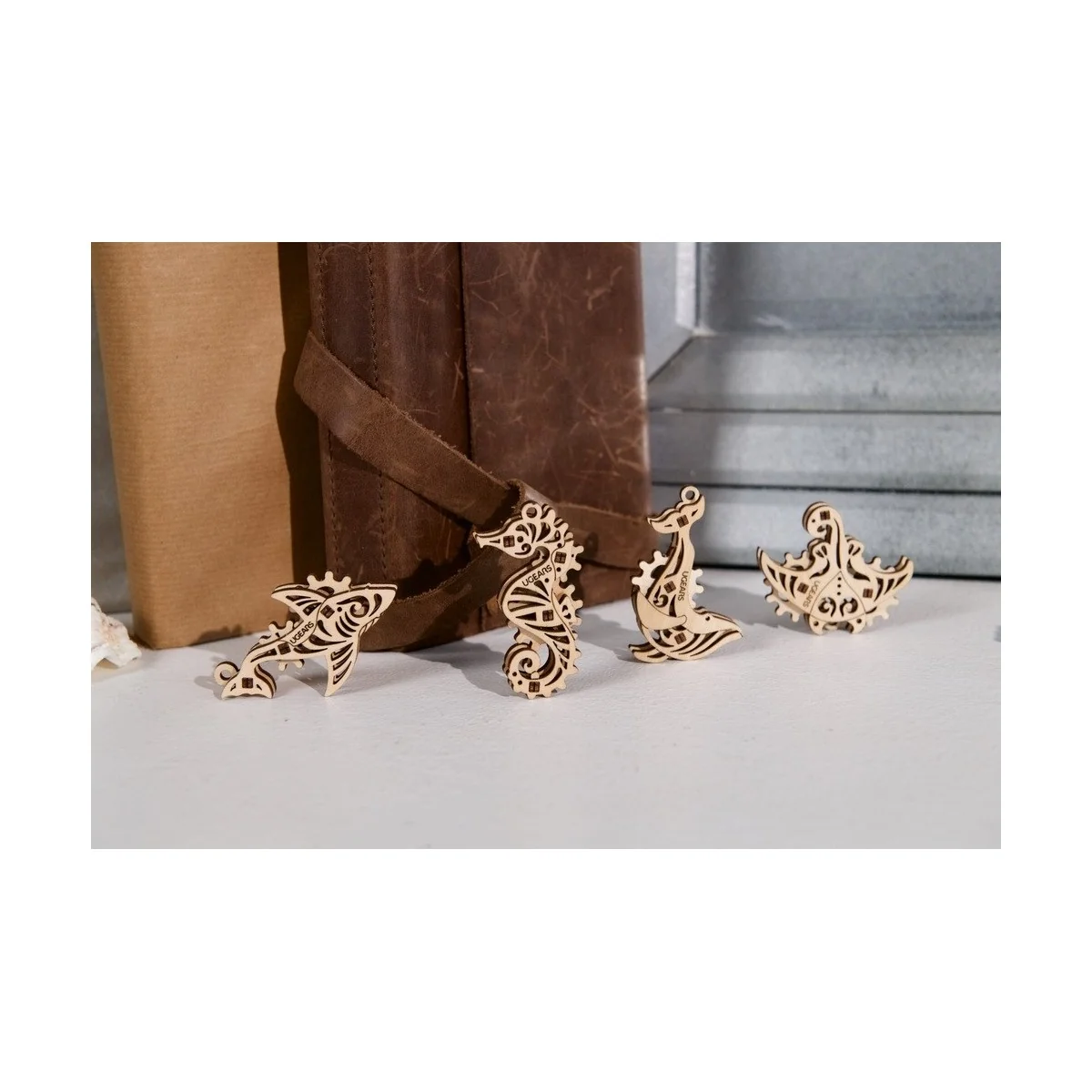 U-Fidgets Pacific Ocean Puzzle 3D Wood UGEARS UGEARS UG-70200 - 7