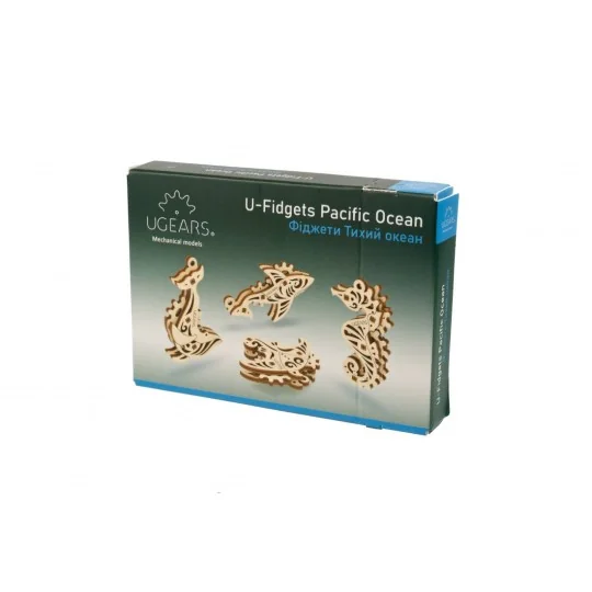 UG-70200-U-Fidgets Océan Pacifique Puzzle 3D bois UGEARS