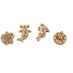 U-Fidgets Atlantic Ocean Puzzle 3D Wood UGEARS UGEARS UG-70201 - 1