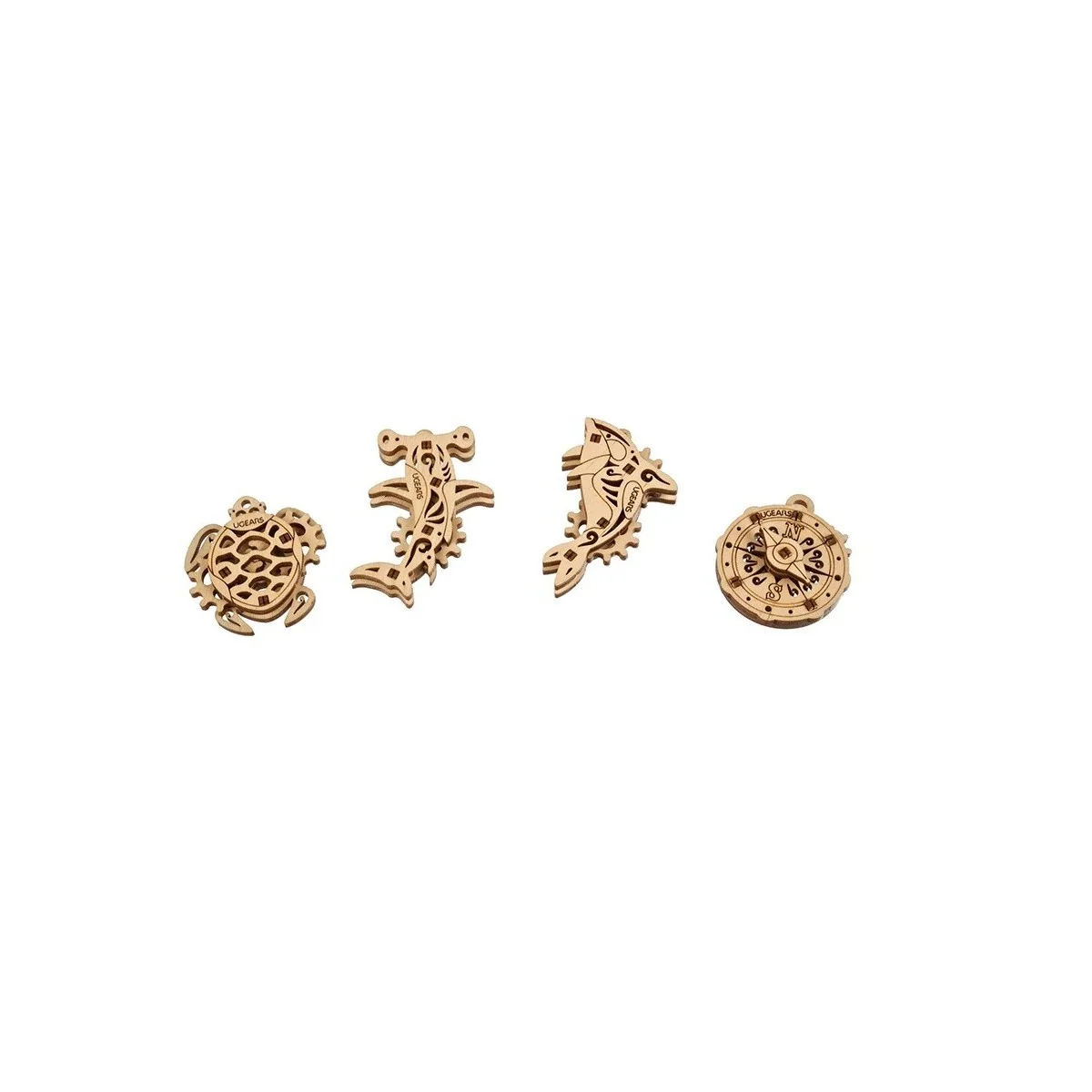 U-Fidgets Atlantic Ocean Puzzle 3D Wood UGEARS UGEARS UG-70201 - 1