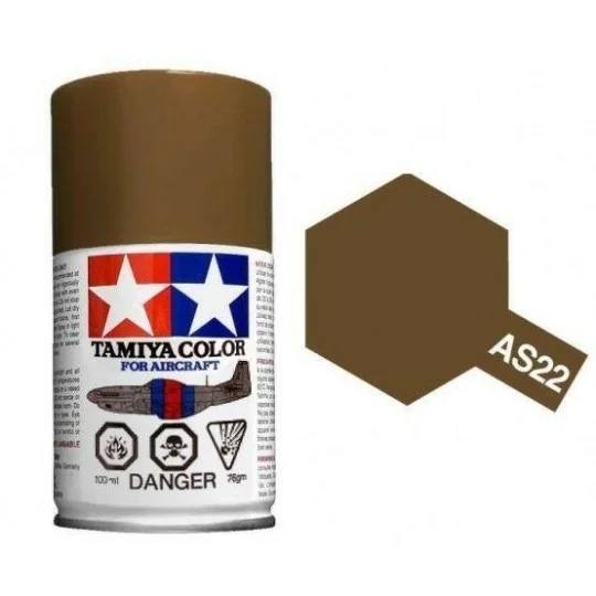 Paint bomb Brown Luftwaffe AS22 Tamiya - 86522 86522-Spray paint Brown Luftwaffe AS22 Tamiya - 86522