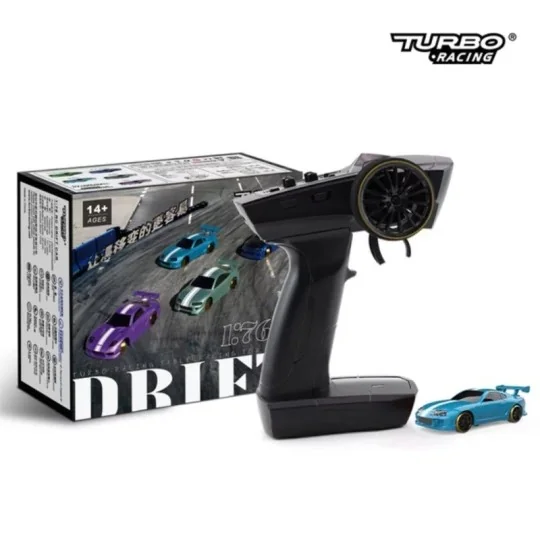 TB-C63-Micro Drift Blue 1/76 RTR Turbo Racing