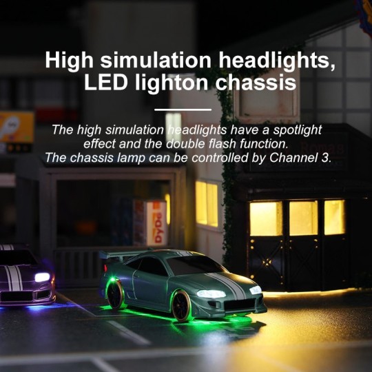 TB-C63-Micro Drift Blue 1/76 RTR Turbo Racing