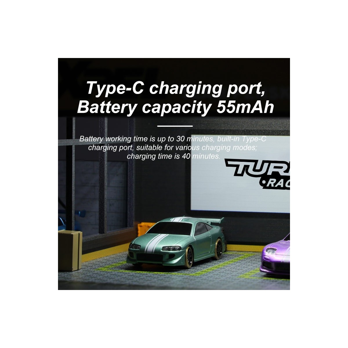 Micro Drift Blue 1/76 RTR Turbo Racing Turbo Racing TB-C63 - 8