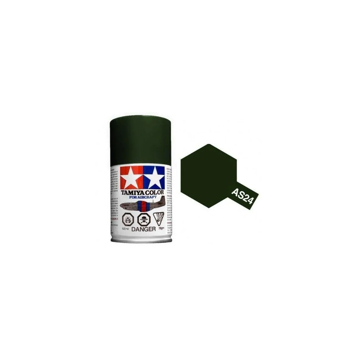 Peinture bombe Vert Foncé Luftwaffe AS24 Tamiya Tamiya 86524 - 1