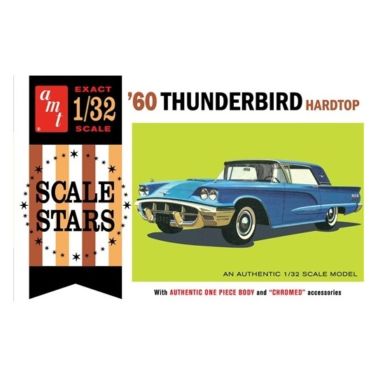 AMT1135/12-Ford Thunderbird 1960 Hardtop 1/32 AMT