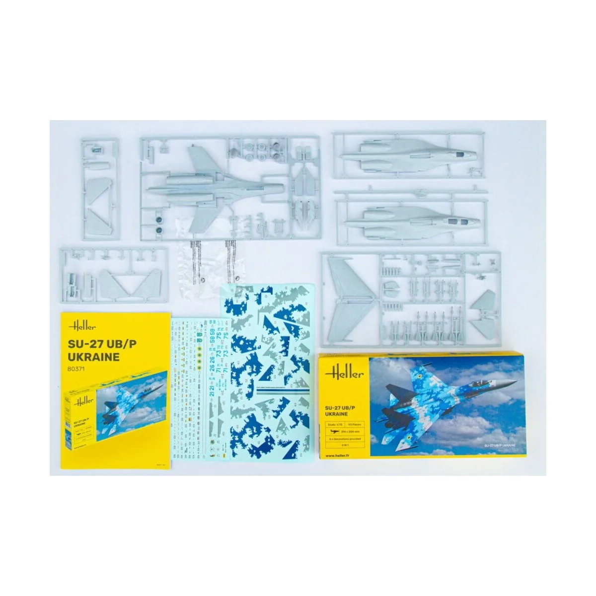 SU-27 UB/P Ukraine 1/72 Heller + colle et peintures Heller HEL-56371 - 4 SU-27 UB/P Ukraine 1/72 Heller + colle et peintures Heller HEL-56371 - 4