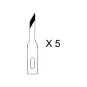 5 lames HO354 pour cutter scalpel n°1 ø8 HOLI Tools HO354 - 1 HO354-5 lames HO354 pour cutter scalpel n°1 ø8