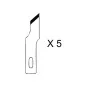 HO355-5 lames HO355 pour cutter scalpel n°1 ø8