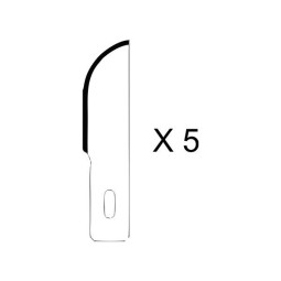 5 lames HO360 pour couteau scalpel n°2 ø11 HOLI Tools HO360 - 1